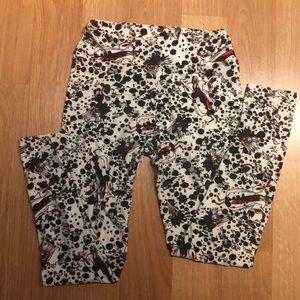 Luluroe one size. Dalmatian leggings.